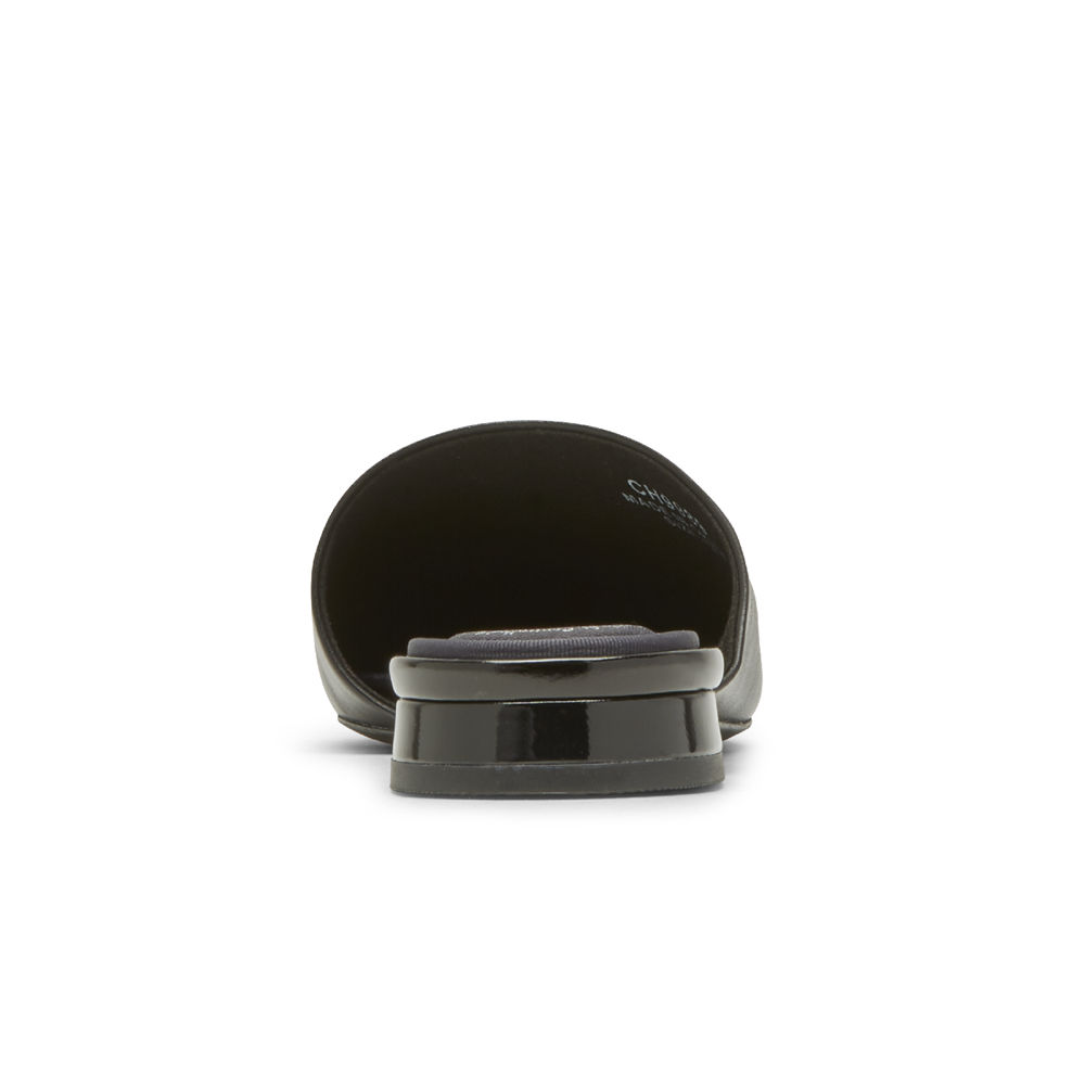 Muły Rockport Damskie Czarne - Total Motion Zuly Asymmetrical - NQ7586031